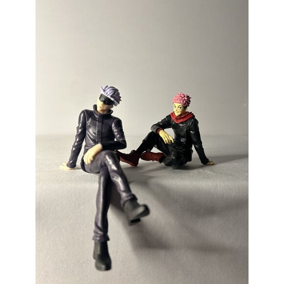 Jujutsu Kaisen Gojo & Yuji Sitting Pose Anime Figurines Collectibles - Picture 1 of 6